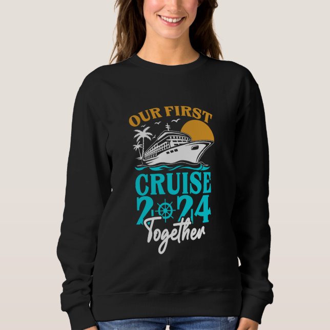 Camiseta Nosso Primeiro Cruise 2024 Junto com a Match da Fa (Frente)