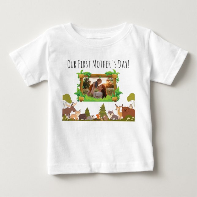 Camiseta Nosso Primeiro Dia das Mães (Frente)