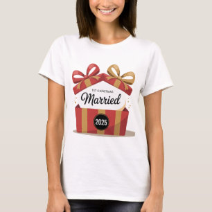 Camiseta Nosso Primeiro Natal Casados 2025 Keepsa para Re