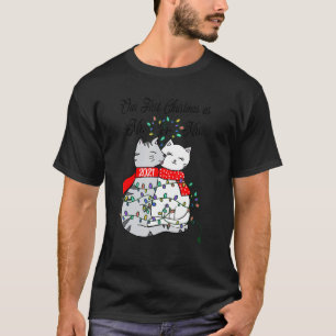 Camiseta Nosso Primeiro Natal como o Sr. e a Sra. Casal de 