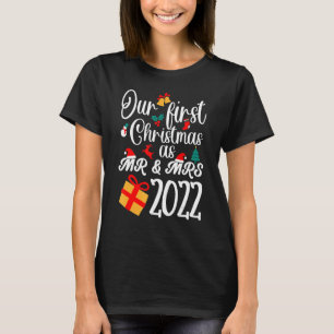 Camiseta Nosso Primeiro Natal como Sr. e Sra. 2022 - Corres