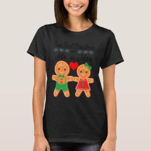 Camiseta Nosso Primeiro Natal Como Sr. E Sra. Gingerpão 20