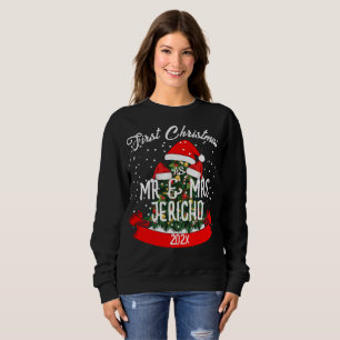 Camiseta Nosso Primeiro Natal como Sr. e Sra. Newlywing