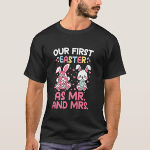 Camiseta Nosso Primeiro Páscoa como Senhor e Senhora Cute C