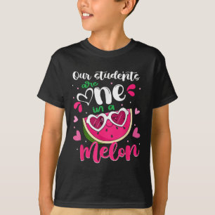 Camiseta Nossos Alunos São Um Em Um Melão Professor Melanci