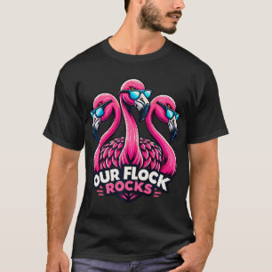 Camiseta Nossos Bandos Fogueiros Divertidos Flamingo Sungla