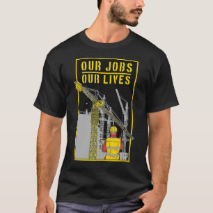 Camiseta Nossos empregos nossas vidas