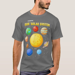 Camiseta Nossos Incríveis Sistemas Solares Planetas Ciência