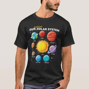 Camiseta Nossos Meninos e Meninas do Espaço do Sistema Sola
