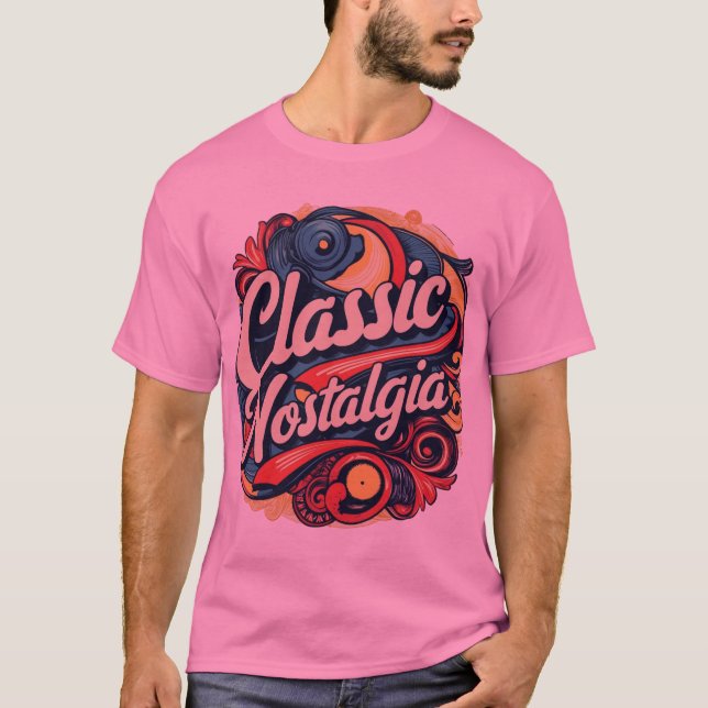 Camiseta Nostalgia clássica (Frente)