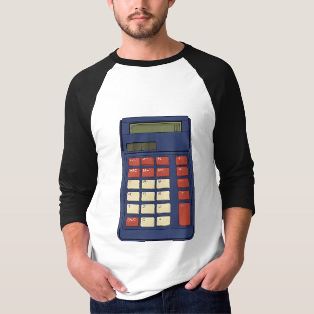 Camiseta Nostalgia da Escola de Matemática Calculadora do a (Frente)