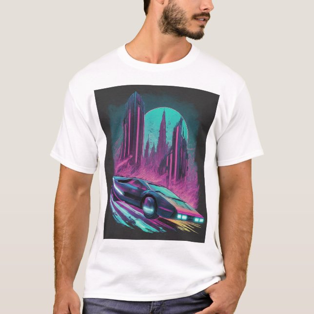 Camiseta Nostalgia do Futuro: Um Sonho Neon (Frente)