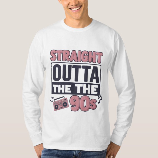Camiseta Nostalgia "Hetero fora dos anos 90" (Frente)