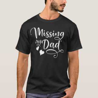 Camiseta Nostalgia Pelo Meu Pai Dia dos Pais No Céu Filha