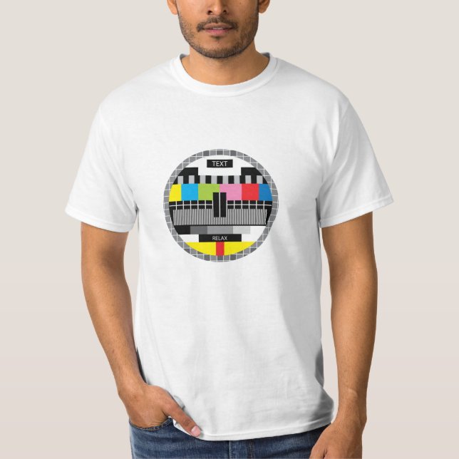 Camiseta Nostalgia Retro TV Monoscópios Sem Sinal (Frente)