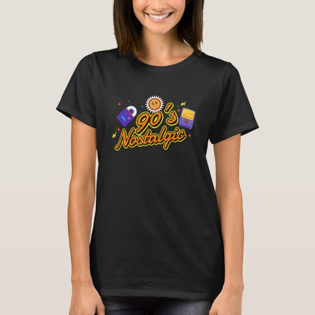 Camiseta Nostalgic 90's Music Cassette Mixtape Ret (Frente)