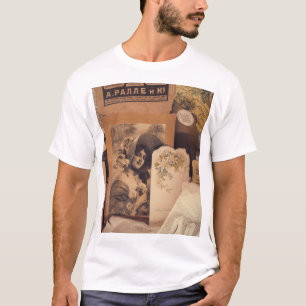 Camiseta Nostalgic Glamor: Retratos Russos Vintage.