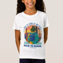Camiseta nostálgica de volta às aulas design