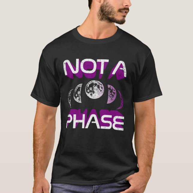 Camiseta Not A Phase Ace Moon Cycle Witch Lunar Asexual Pri (Frente)