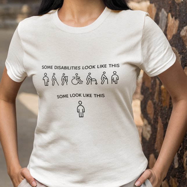 Camiseta Not All Disabilities Are Visible (Criador carregado)