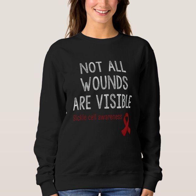 Camiseta Not All Wounds Are Visible Sickle Cell Awareness (Frente)