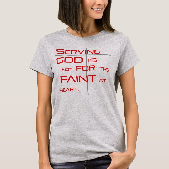 Camiseta "Not for the Faint at Heart" de Michael Crozz (Frente)