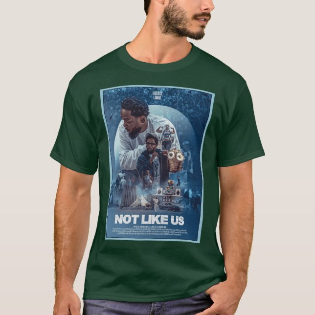 Camiseta Not Like Us Kendrick Lamar poster (Frente)