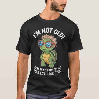 Camiseta Not Old WD40 Ductape Funny Humor Aging Repair Resi