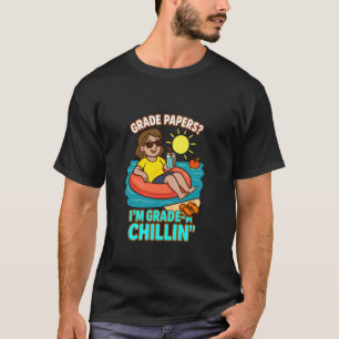 Camiseta Nota A Chillin2019 Engraçado Professor Férias de V