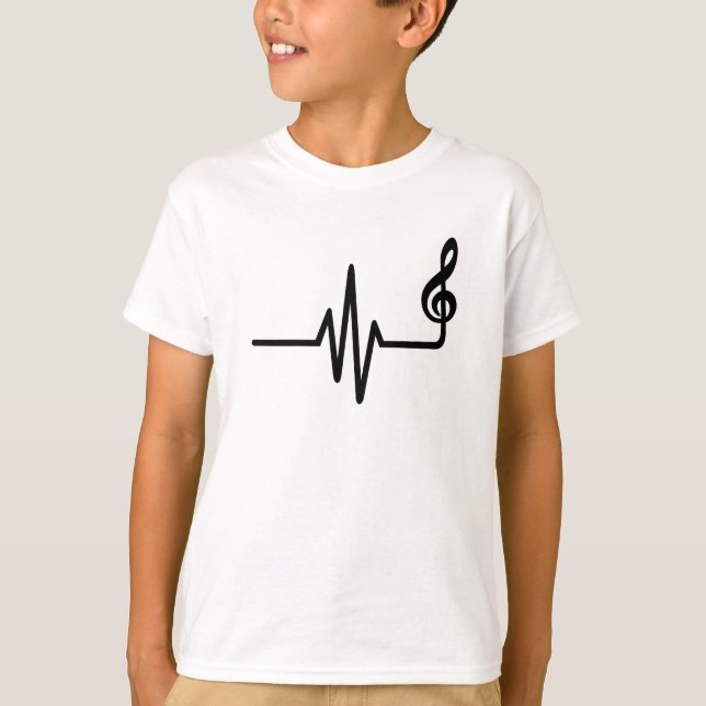 Camiseta Nota da música da freqüência (Frente)