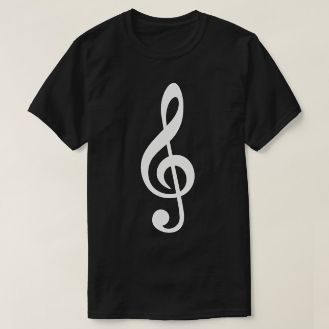 Camiseta Nota de música clef (Frente do Design)