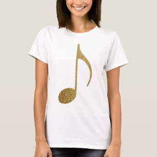 Camiseta Nota musical de ouro