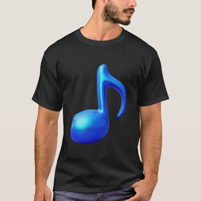 Camiseta Nota musical - oito notas (Frente)