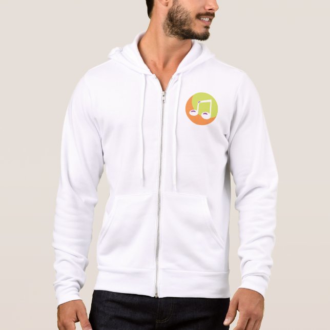 Camiseta Nota Musical Vibrante Dupla Oitava (Frente)