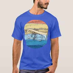 Camiseta Notação de Música Flugelhorn Musici do Jogador Hor