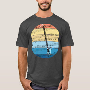 Camiseta Notação musical Clarinet Clarinetista Woodwind