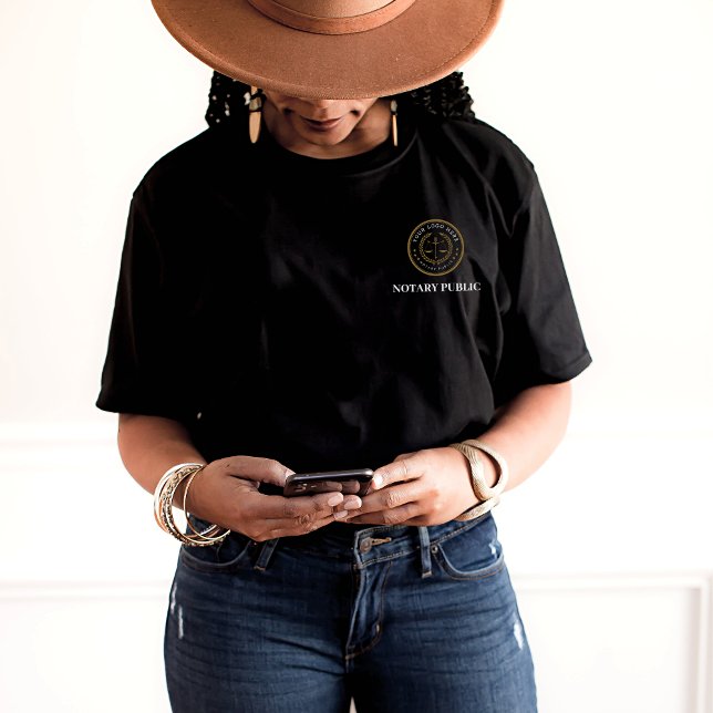 Camiseta Notário de Promocional de Empresa de Código QR Pre (Criador carregado)