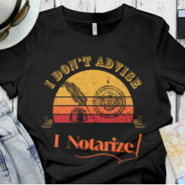 Camiseta Notário Engraçado | Escritório - Eu não aconselho,