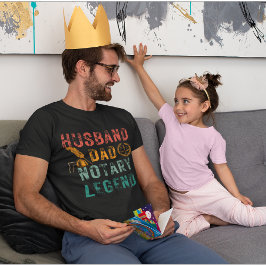 Camiseta Notário Engraçado | Gabinete - Marido, Pai, Notári