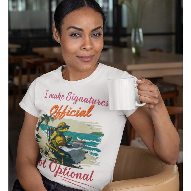 Camiseta Notário Engraçado | Gabinete - Torno as assinatura (Criador carregado)