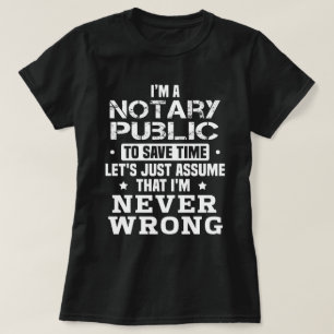 Camiseta Notário público