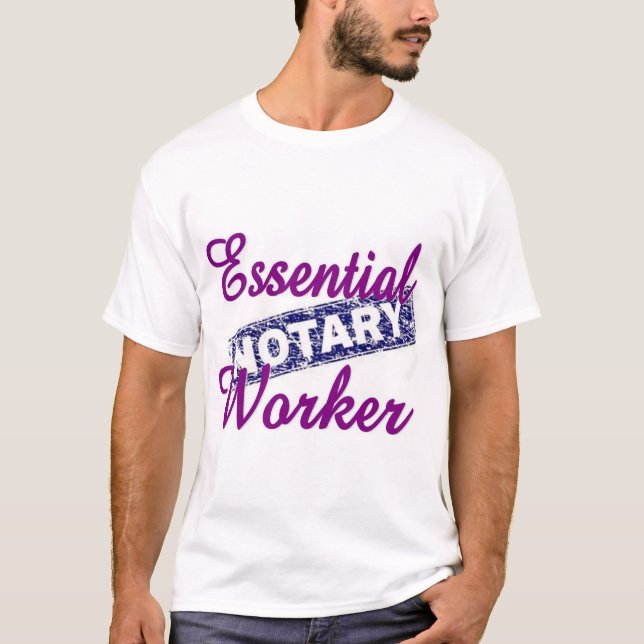 Camiseta Notary Essential Worker (Frente)