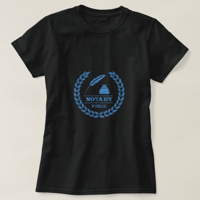 Camiseta Notary Public Legal Lawyer Attorney Notary Gift (Frente do Design)