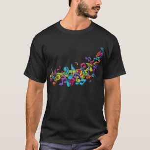 Camiseta notas coloridas legal & sons da música