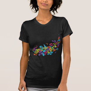 Camiseta notas coloridas legal & sons da música