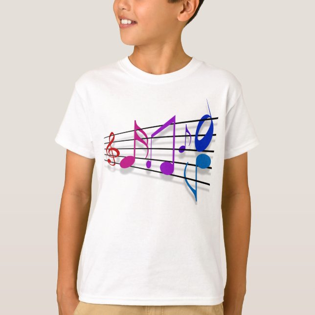 Camiseta Notas da música (Frente)