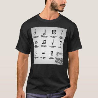 Camiseta Notas de música com seus apelidos engraçados