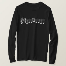 Camiseta Notas de Música Desejamos a você um Feliz Natal
