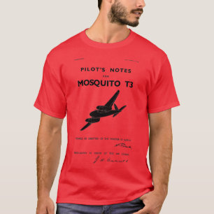 Camiseta Notas de Pilotos de Mosquito de Havilland