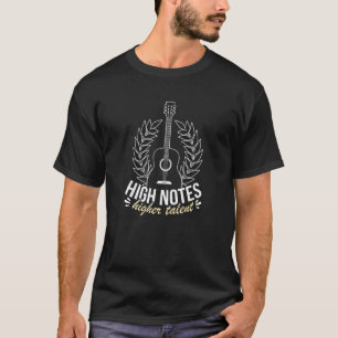 Camiseta Notas Divertidas Motivacionais de Guitarristas Cit